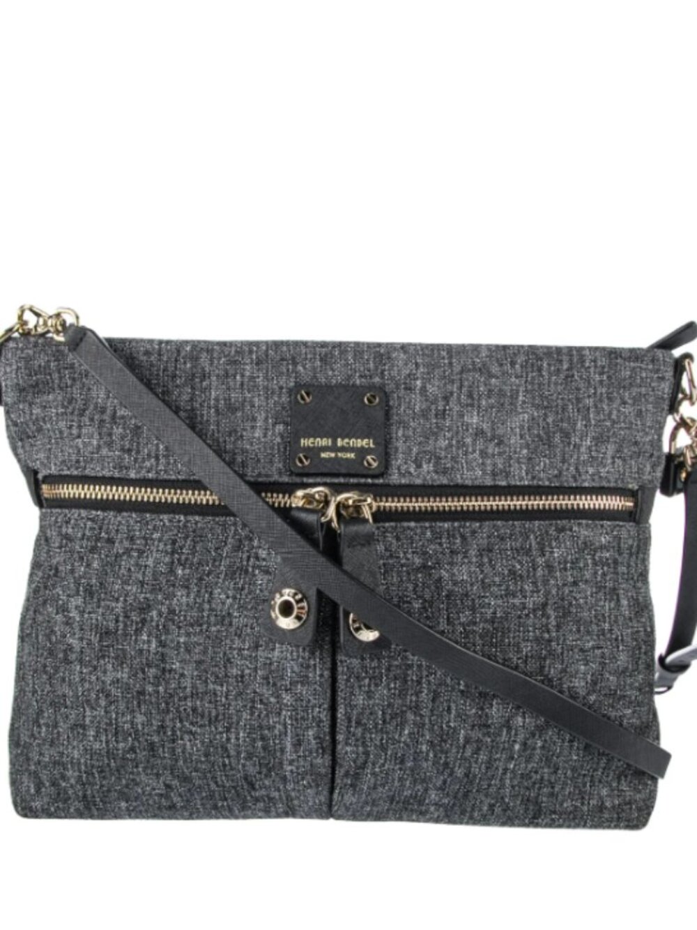 Henri Bendel Grey Tweed Crossbody